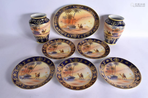 A COLLECTION OF JAPANESE NORITAKE PORCELAIN including a pair...