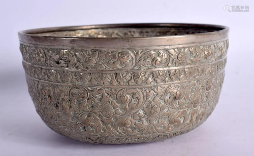 AN ISLAMIC MIDDLE EASTERN SILVER BOWL. 113 grams. 12 cm x 5 ...