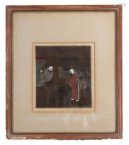 A FRAMED CHINESE PAINTING ON PAPER, 19TH CENTURY