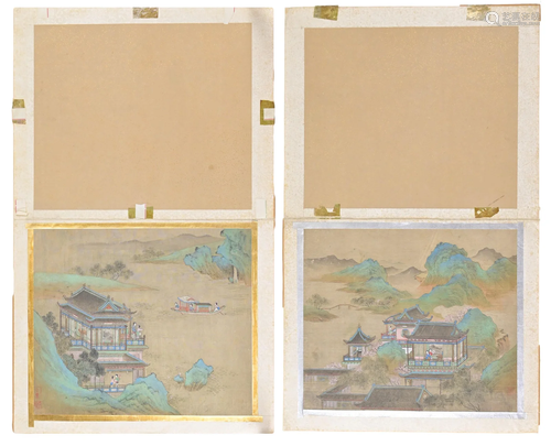 TWO CHINESE PAINTINGS ON SILK, 18/19TH CENTURY