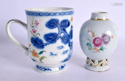 AN 18TH CENTURY CHINESE EXPORT MUG Qianlong together with a ...