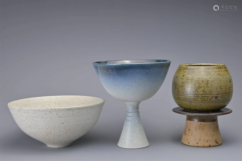 THREE STUDIO POTTERY ITEMS