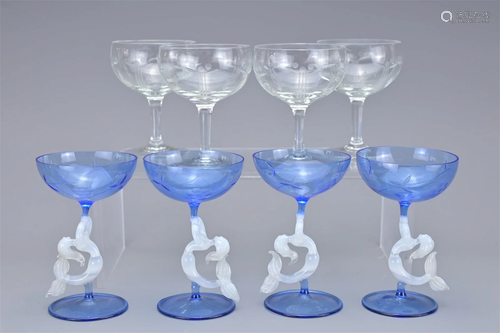 TWO SETS OF SPIRIT LIQUOR GLASSES