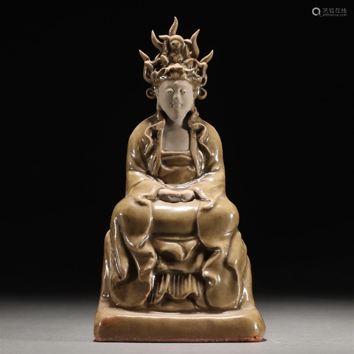 A Chinese Longquan-ware Bodhisattva