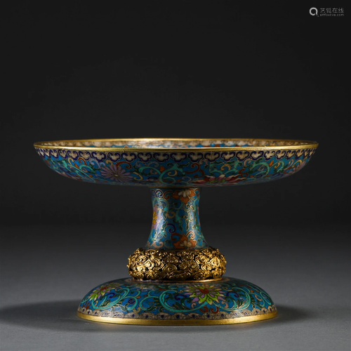 A Chinese Cloisonne Enamel Steam Bowl