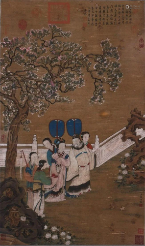 A Chinese Scroll Painting By Wang Juzheng