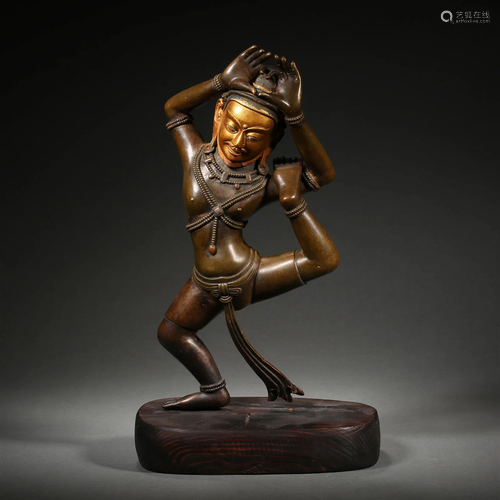 A Tibetan Bronze India Adept