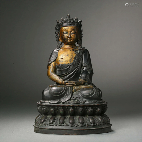 A Tibetan Bronze Figure of Amitabha