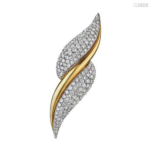 CRAIG DRAKE A DIAMOND BROOCH, ITALY