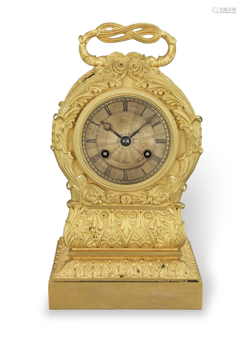 A good mid 19th century French ormolu mantel clock Silvani, ...