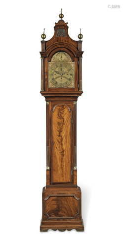 A good late 18th century mahogany quarter chiming longcase c...