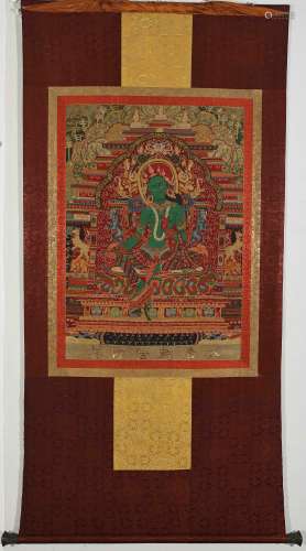 THANGKA DURING THE QIANLONG PERIOD OF THE QING DYNASTY IN CH...