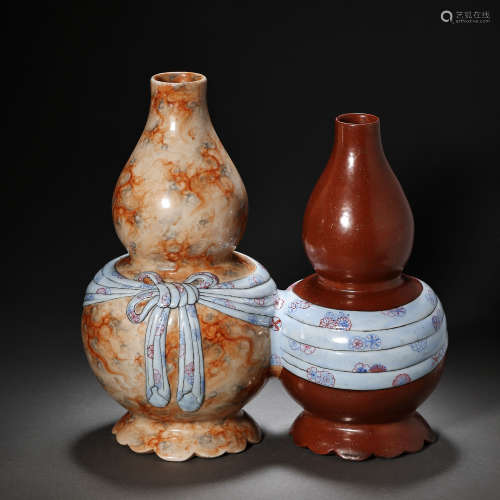 CHINESE QING DYNASTY GOURD BOTTLE
