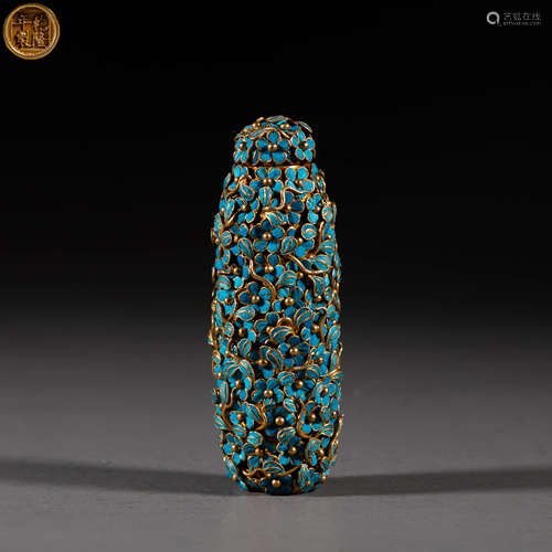 China Qing Dynasty Qianlong style snuff bottle