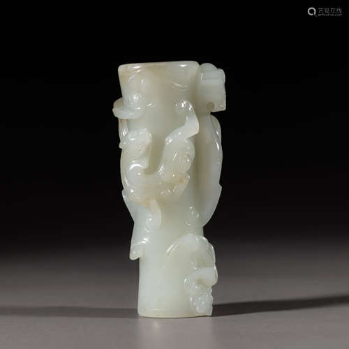 China Qing Dynasty Hetian jade ornament