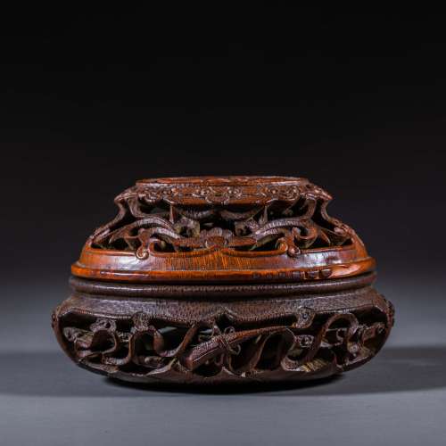 China Qing Dynasty Bamboo Carving Aromatherapy