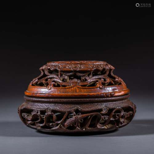 China Qing Dynasty Bamboo Carving Aromatherapy