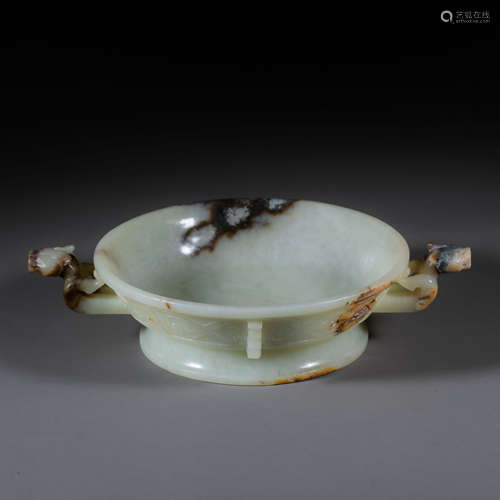 China Han Dynasty Hetian jade guild utensils