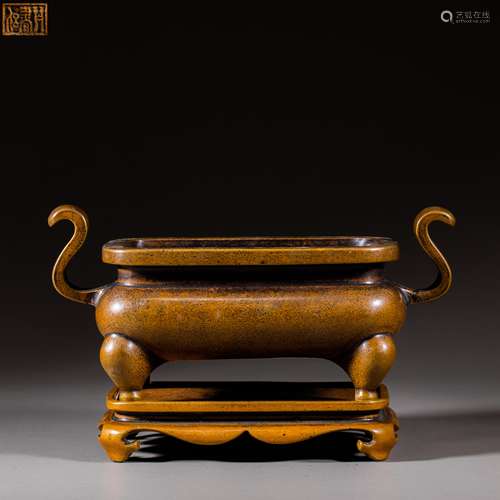 China Ming Dynasty bronze incense burner