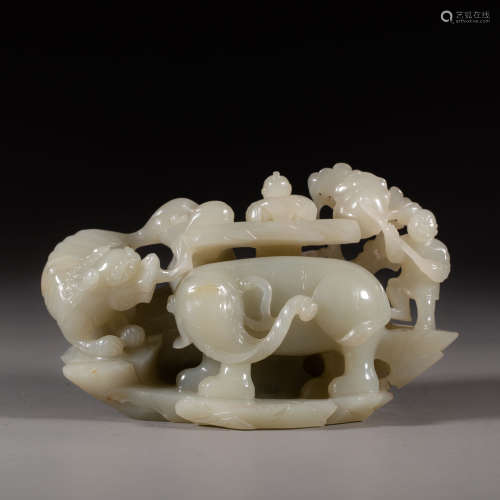 China Qing Dynasty hetian jade ornament