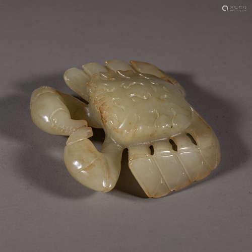 China Qing Dynasty Hetian jade handle