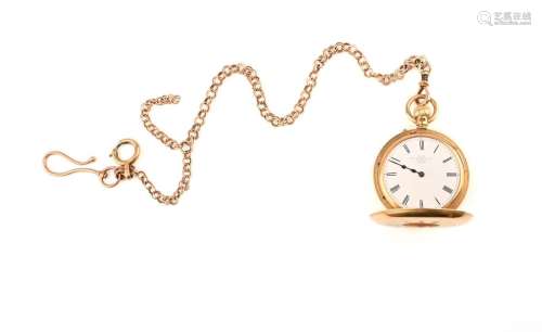 Une montre de poche en or 18ct, Dent & Co, vers 1886, le...