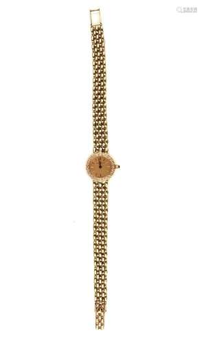 Montre-bracelet de dame en or 14ct et diamant, Baume & M...