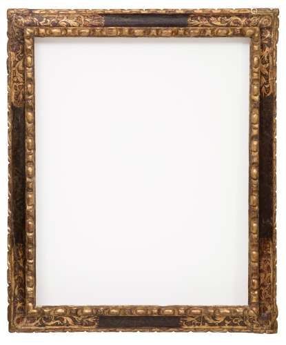 Spanish frame; century XVII. Carved and polychrome wood. It ...