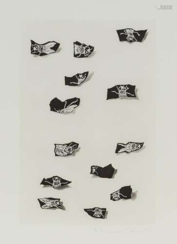 Francesco Clemente EVERYTHING I KNOW [INSECTS] Etching, fram...