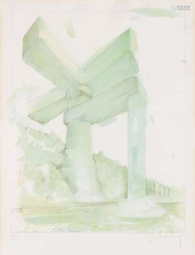 Claes Oldenburg PROPOSAL FOR A CATHEDRAL IN THE FORM OF A CO...