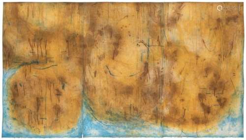 David Rankin COASTAL SANDSTONE Color etching on three sheets...