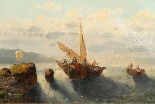 SEA VIEW, 19TH CENTURY FRENCH SCHOOL, SIGNED L. ERICH