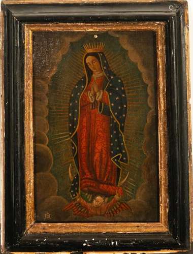 VIRGIN OF GUADALUPE, SPANISH OR NOVOHISPANIC SCHOOL OF THE X...