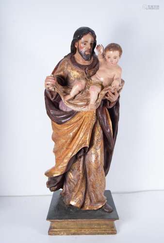 SAINT JOSEPH WITH CHILD IN ARMS, SEVILLIAN SCHOOL OF PEDRO R...