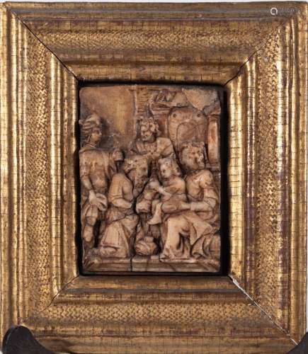 ALABASTER RELIEF REPRESENTING THE ADORATION OF KINGS, MECHEL...