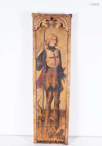 SAINT GEORGE, ACCORDING TO FLEMISH GOTHIC MODELS, EUROPEAN S...