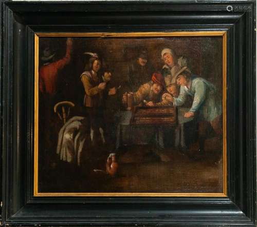 TAVERN INTERIOR, 17TH CENTURY FLEMISH SCHOOL, CIRCLE OF DAVI...