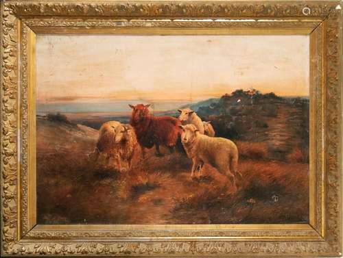 LANDSCAPE WITH SHEEP, 19TH CENTURY SPANISH SCHOOL