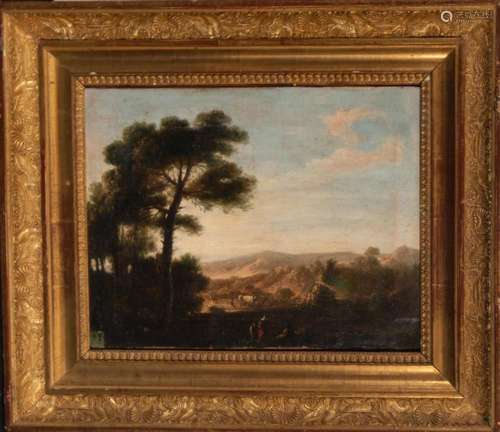 MOUNTAIN LANDSCAPE, FRENCH SCHOOL OF THE 18TH CENTURY, IN TH...