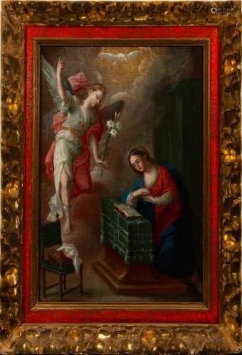 THE ANNUNCIATION OF MARY, BOLOGNESE SCHOOL OF THE 17TH CENTU...