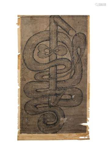 A CHINESE SCROLL DEPICTING A SNAKE FOR ISLAMIC MARKET