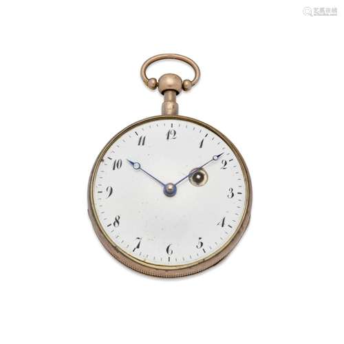 【¤】SWISS. A SILVER OPENFACE QUARTER REPEATING VERGE WATCHCir...