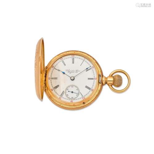 HAMILTON. A GOOD 14K GOLD HUNTER CASED WATCH 937, Circa 1900