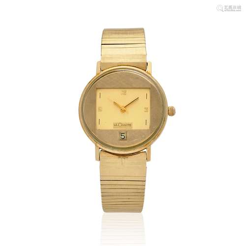 【¤】LECOULTRE. AN UNUSUAL 10K GOLD FILLED MANUAL CALENDAR BRA...