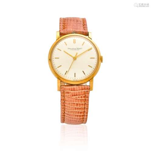 IWC. AN 18K GOLD MANUAL WIND WRISTWATCHc.1950s