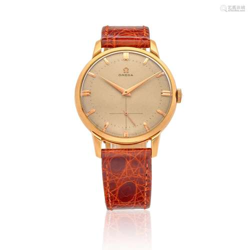 【Y】OMEGA. A JUMBO 18K ROSE GOLD MANUAL WIND WRISTWATCH De Vi...