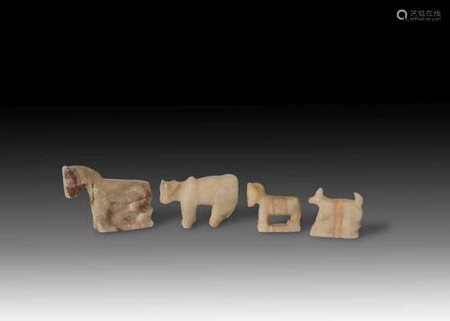 FOUR SOUTH ARABIAN ANIMAL FIGURES