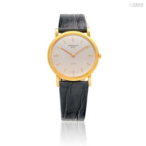 【Y】PATEK PHILIPPE. AN 18K GOLD MENS MANUAL WIND WRISTWATCH R...