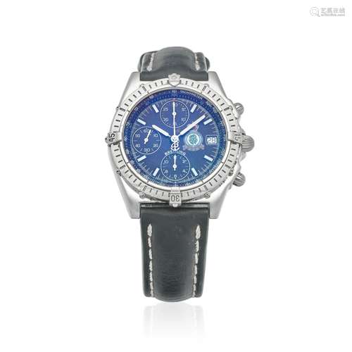 BREITLING. A LIMITED EDITION STAINLESS STEEL AUTOMATIC CALEN...