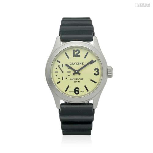 GLYCINE. A LARGE STAINLESS STEEL AUTOMATIC WRISTWATCH Incurs...